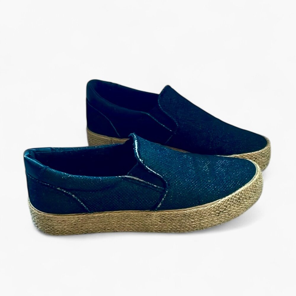 Rossella Lopes Distressed Slip-On Espadrille Sneakers Size 7 - Picture 1 of 13
